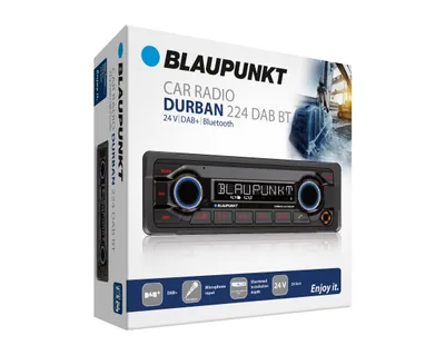 Immagine prodotto di Blaupunkt Durban 224 DAB BT: sistema multimediale per auto 1-DIN con tecnologia DAB+/Bluetooth