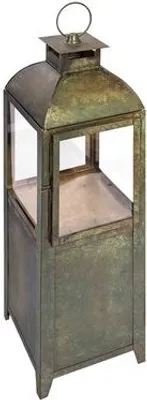 Produktbild von 1x Laterne "Patina" aus Metall/Glas grün 68cm