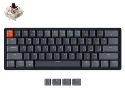 Produktbild von Keychron K12-G3 Gaming Tastatur, mechanisch, kabellos, 60%, Hot-Swap