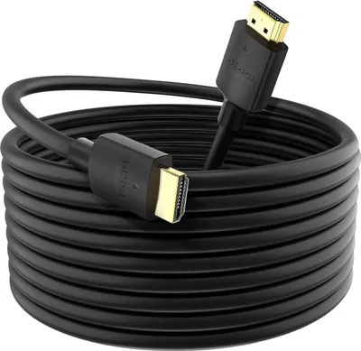 Produktbild von Swissten, HDMI 2.0 Kabel 4K 60Hz TV, vergoldet, 5m, Schwarz