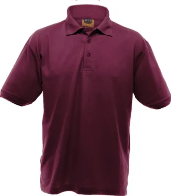 Produktbild von UCC 50/50 Heavyweight Pique Herren Polo-Shirt, Kurzarm BC1195 (3XL) (Burgunder)