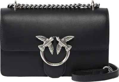 Produktbild von PINKO Umhängetasche Love One Mini DC Black - Old Silver schwarz