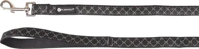 Zdjęcie produktu dla Smycz Flamingo Odin, czarna, wymiary: 120 cm / 20 mm