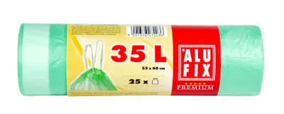 Produktbild von Alufix Müllsäcke 35L mit Band, 25 Säcke; MSZH35UNI
