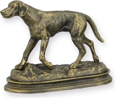 Produktbild von Eine gusseiserne Figur eines Hundes Replikat Retro Design Dekoration