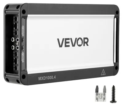 Produktbild von VEVOR Autoverstärker 4-Kanal, Endstufe Klasse D Überbrückbar, Max. 4 x 500 W an