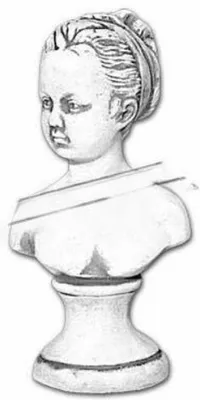 Produktbild von Frau Büste Skulptur Design Figur Statue Garten Figuren Statuen Skulpturen 462