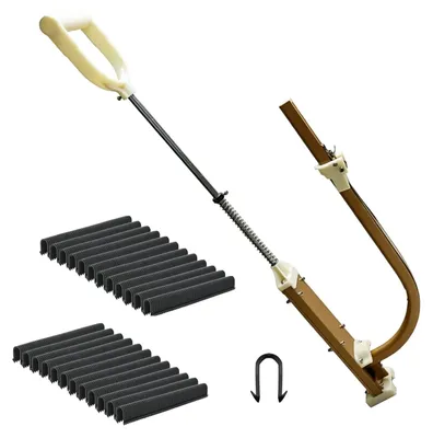 Fußbodenheizungs-Tacker 90 cm, 1980 Klammern, für Rohre Ø 14–20 mm