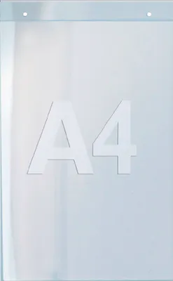 Produktbild von Wandprospekthalter DIN A4 hoch Acryl transp.