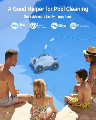 Produktbild von Poolreiniger – Poolroboter – mit leistungsstarkem Motor – hohe Saugleistung – 150W
