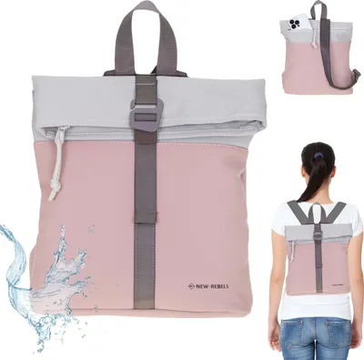 Produktbild von Rucksack Damen Handtasche New Rebels Backham Los Angeles small medium Damenrucksack Daypack Büro Freizeit Freizeitrucksack klein 51.1331 70 Rosa +s