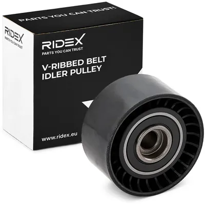 Produktbild von RIDEX 312D0078 Umlenkrolle Keilrippenriemen passend für PEUGEOT 207 (WA, WC) 206 Schrägheck (2A/C) 206 CC (2D) 207 CC (WD) für CITROËN BERLINGO (B9)