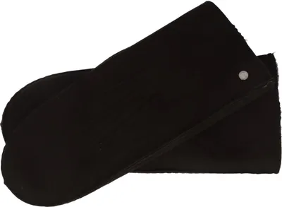 Roeckl  Damen Lederfäustlinge 100% Lammfell in schwarz