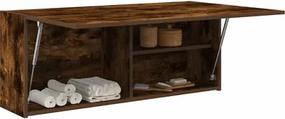 Produktbild von Möbel Bad-Wandschrank Räuchereiche 100x25x40 cm Holzwerkstoff - Badspiegel &54673