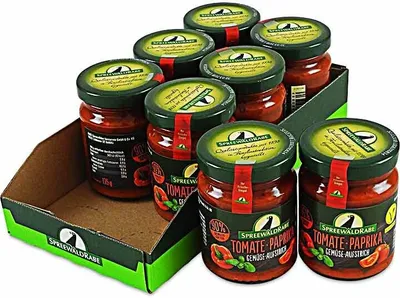 Produktbild von Tomate Paprika Gemüseaufstrich 8er Set (8 Gläser à 135 g)