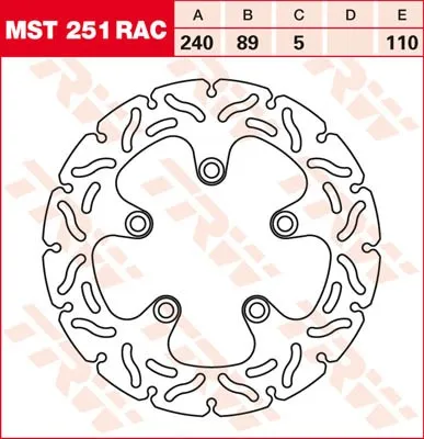 Obrázok produktu pre Brzdový kotúč TRW Sportive rigid MST251RAC RF600R GN76B
