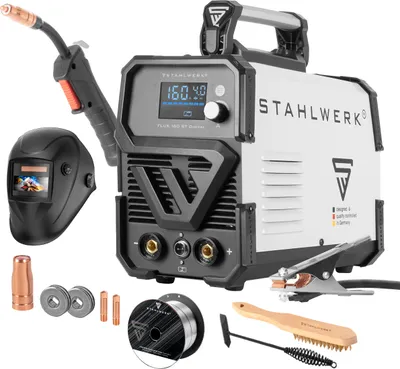 Produktbild von STAHLWERK Schweißgerät FLUX 160 ST Digital mit 160 A Vollausstattung