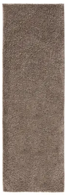 Produktbild von Waschbarer Hochflorteppich Soho Taupe 80x250 cm Wohnzimmer Läufer Rutschfest Waschbar Hochflor benuta Flauschig Plüsch Shaggy Weich