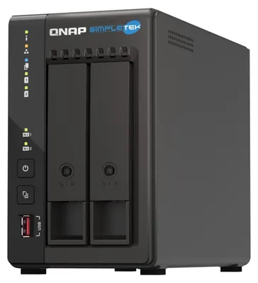 Produktbild von QNAP TS-253E, NAS, Tower, Intel® Celeron®, J6412, 8 GB, 0 TB