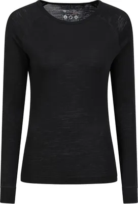 Image de Mountain Warehouse - Débardeur thermique "Merino II" pour femme MW1685 (42 FR) (Noir)