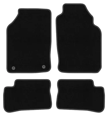 Produktbild von Velours-Fußmatten für Nissan 100NX 1990-1995 (Coupé/Targa) – 4-tlg, Schwarz, passgenau – Wielganizator BASIC