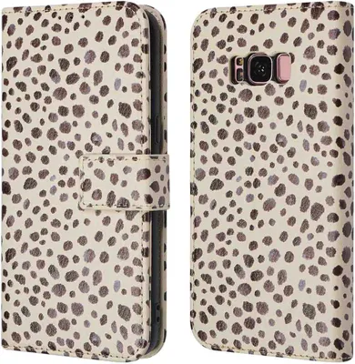 Produktbild von imoshion Design Klapphülle Samsung Galaxy S8 - Black And White Dots