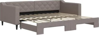 Produktbild von vidaXL Tagesbett Ausziehbar Taupe 90x200 cm Stoff
