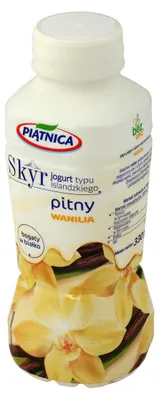 Zdjęcie produktu dla Jogurt pitny Skyr waniliowy Piątnica 330 ml