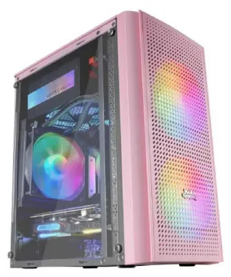 Produktbild von Mars Gaming MC300P, Mini Tower, PC, Pink, micro ATX, Mini-ITX, Blau, Grün, Rot, 16 cm
