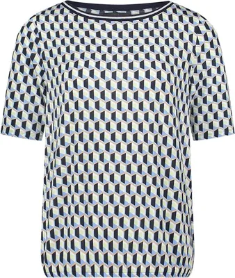 Produktbild von Shirt Kurz 1/2 Arm 8850 Blue/Green Größe 38