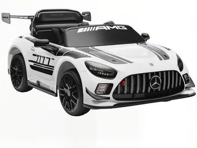 Obrázok produktu pre Detské auto Mercedes na batérie 12V s diaľkovým ovládaním | Farba: biela | Rozmery: 66x115x44 cm