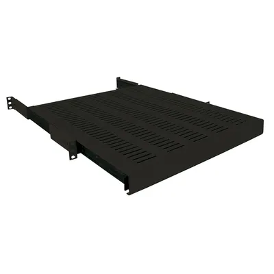 Image de LogiLink Tablette 19", 1 UH, extensible, (P)600 mm, noir