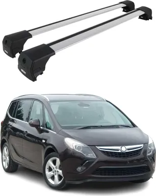 Produktbild von Dachträger Grundtäger für Opel Zafira C Tourer 2011-2019 Aluminium Silber 2 tlg