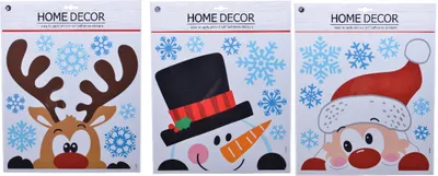 Productafbeelding van Raamsticker l30,5h31,5 cm multicolor A3 kerstdecoratie