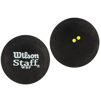 Zdjęcie produktu dla Piłka Do Squasha Wilson Staff 2Szt Double Yellow Dot Extra Slow