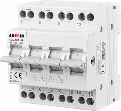 Produktbild von Wahlschalter Umschalter 1-0-2 16A 4-polig Reiheneinbau