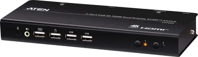 Immagine prodotto di Switch KVMP a 2 porte USB 4K HDMI a doppio schermo ATEN CS742H
