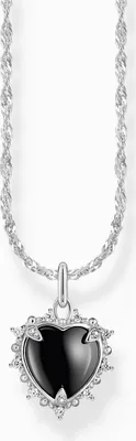 Produktbild von Kette, Anhänger Heart, Silber\Bk, L45