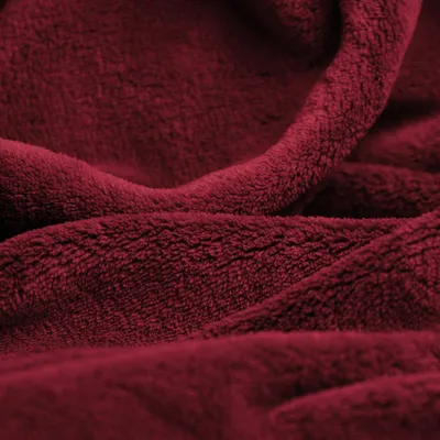 Produktbild von Unyqoos® Kuscheldecke 150 x 200 cm – bordeaux, wollig weiche Mikrofaser‑Fleece Wohndecke & TV-/Sofadecke,