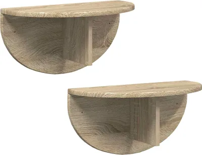 Immagine prodotto di vidaXL Mensola da parete, 2 pezzi, rovere Sonoma, 48 x 24 x 24 cm, materiale in legno