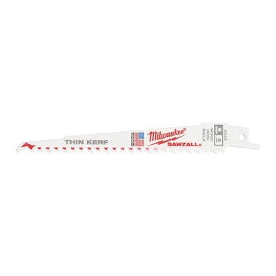 Image de Milwaukee Lame de scie sabre universelle L.150 mm Pas de denture 5 mm Bi-métal Lot de 50