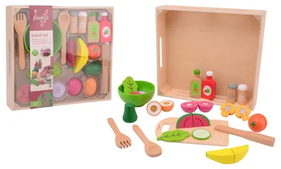 Immagine prodotto di Set da insalata in legno con vassoio