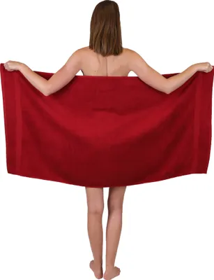 Produktbild von Betz Premium Duschtuch 70×140 cm – 100% Baumwolle 470 g/m², saugstark & weich, ®  Farbe rubinrot