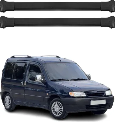 Obrázek produktu pro Příčné střešní nosiče pro Citroen Berlingo 1996-2008 Hliník Černá