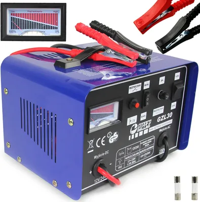 Produktbild von Batterieladegerät 12/24V KFZ PKW Autobatterie ladegerät 7-180Ah 30A mit funktion FAST CHARGE