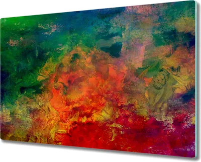 Produktbild von Coloray Kochplattenabdeckung Herdabdeckplatte 80x52 cm Hackbrett Schneidebrett Küchenbrett - bunte Schmierereien