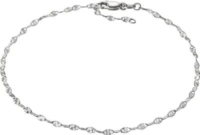 Produktbild von V Fußkettchen 925/- Sterling Silber 25+2cm weiß 039200019