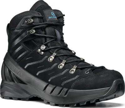 Schwarze Wanderschuhe "Cyclone GTX" von Scarpa; geeignet für Herren; mit Schnürung und robustem Design.