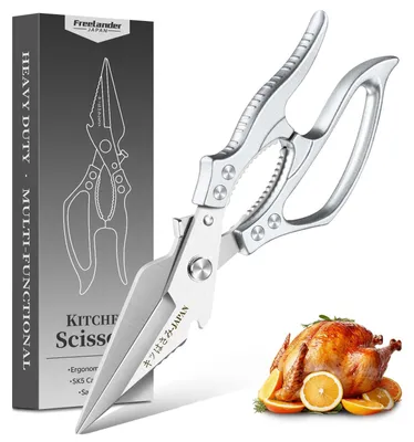 Geflügelschere – professionelle Küchenschere, silber, 1 Stück