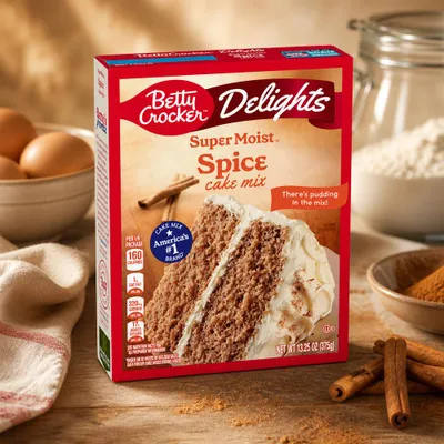 Produktbild von Betty Crocker Delights Super Moist Spice Cake Mix 375g